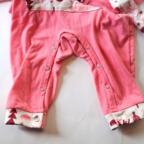 Big sister hooded onesie patpat 6-9months pink white long sleeve snap bottom - Picture 3 of 9